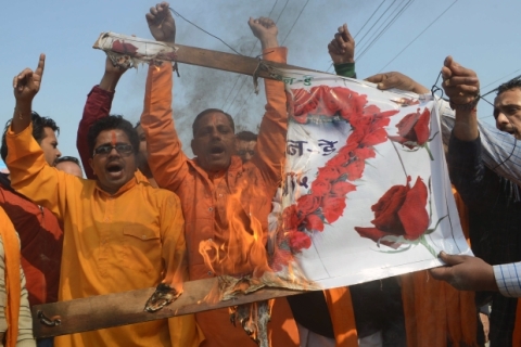 Anti Valentines Day protest