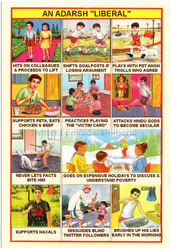 The Aadarsh Liberal poster tweeted by @AdarshLiberal