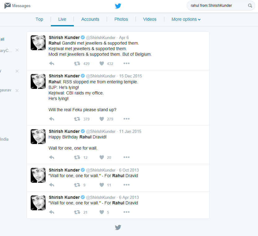 Kunder on Rahul Gandhi