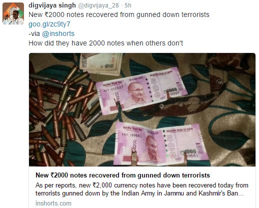 Digvijay Singh spreading panic through misleading information