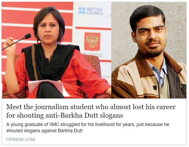 Meet the journalism student who almost lost his career for shouting anti-Barkha Dutt slogans