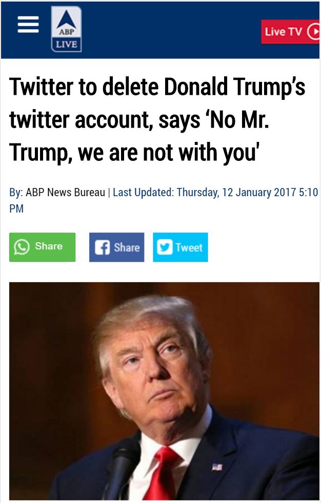 fake news on ABP News