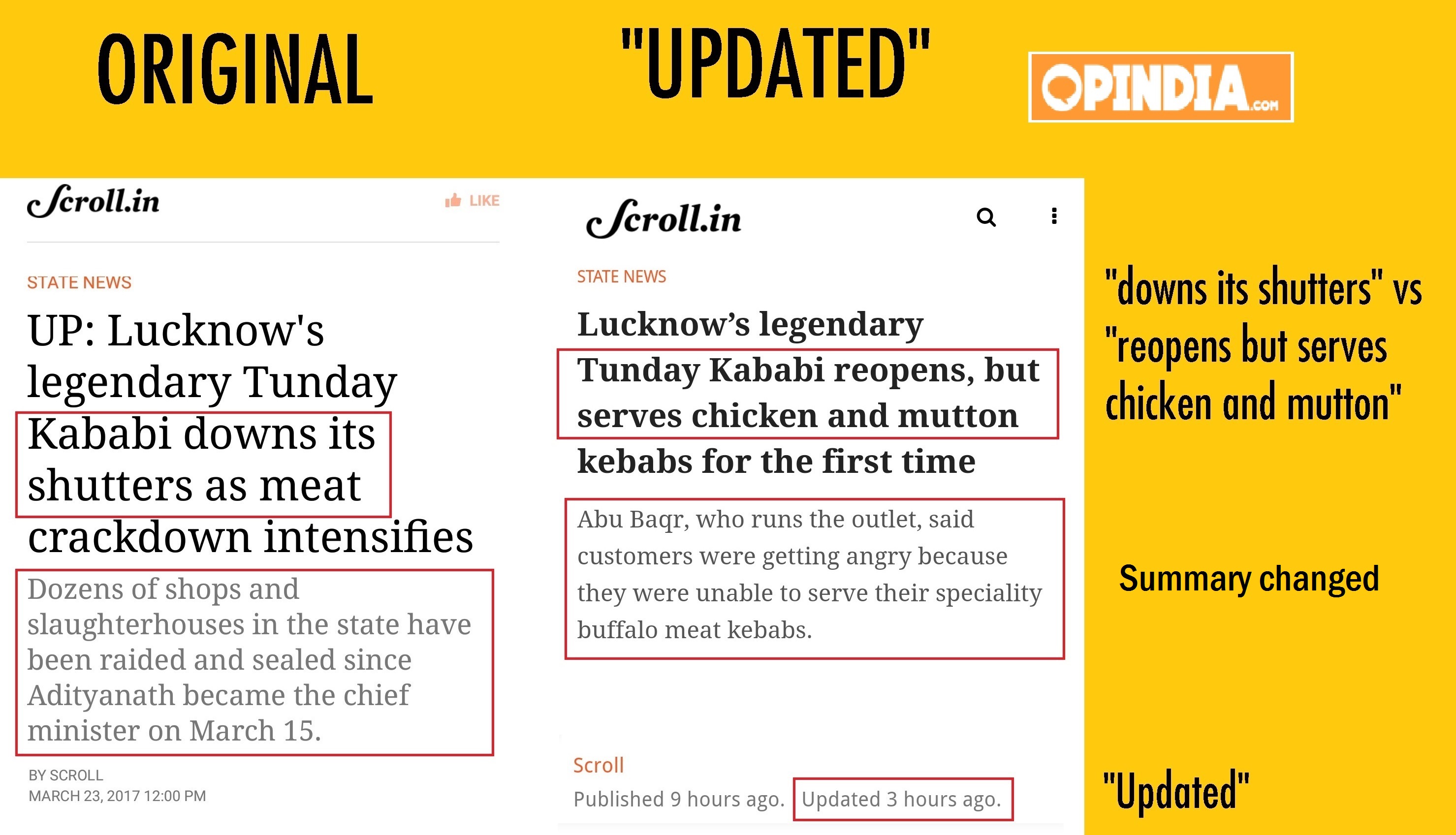 After Being Exposed Scroll Changes Headline Body Of Article On Up S