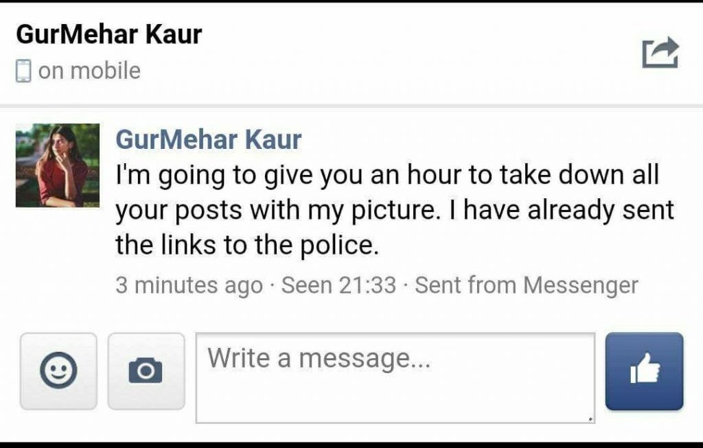 Gurmeher threatens boys