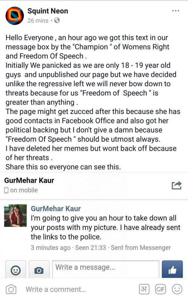 Gumehere's intolerance and hypocrisy