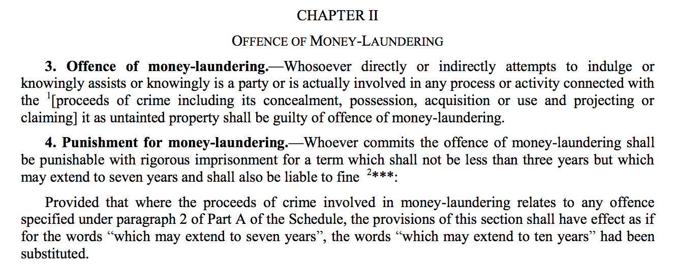 Prevention of Money Laundering Act, 2002
