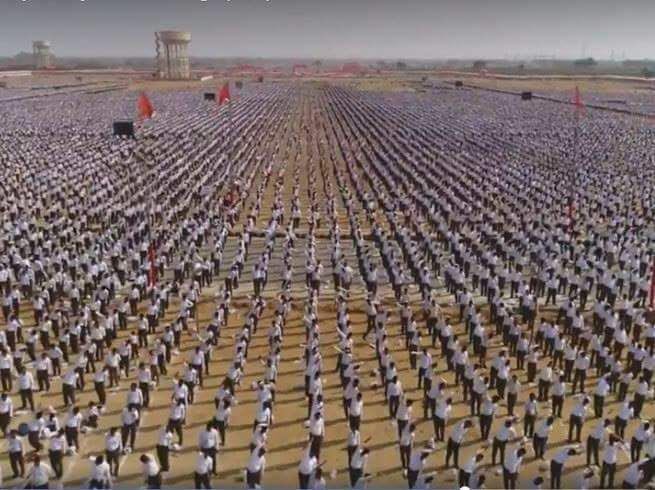 Rashtroday 2018: At a massive RSS meet in Meerut, Mohan Bhagwat clamours for all Hindus to unite