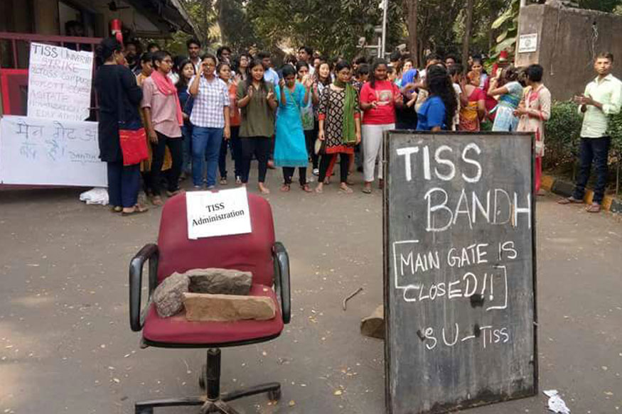 Leftists protest at TISS