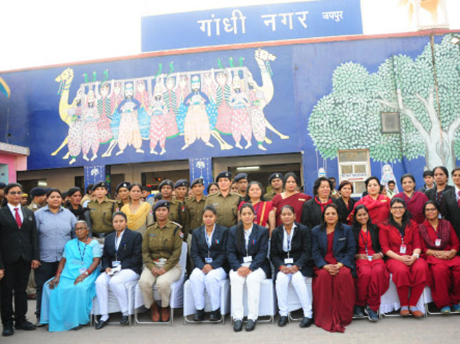 all women staff at Gandhinagar station