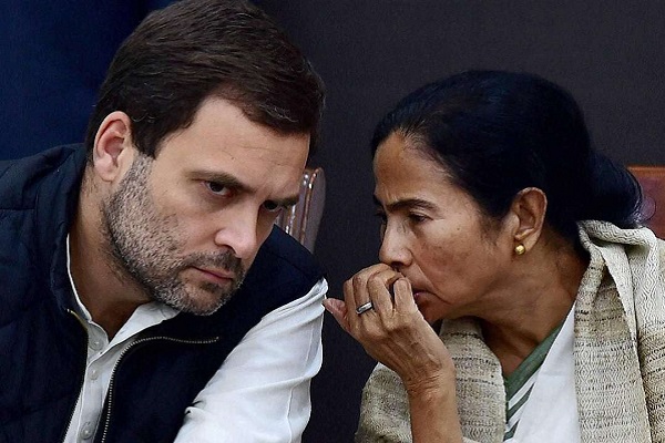 Congress President Rahul Gandhi and TMC chief Mamata Banerjee