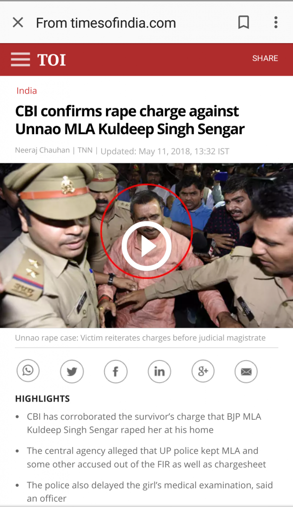 TOI circulated fake news