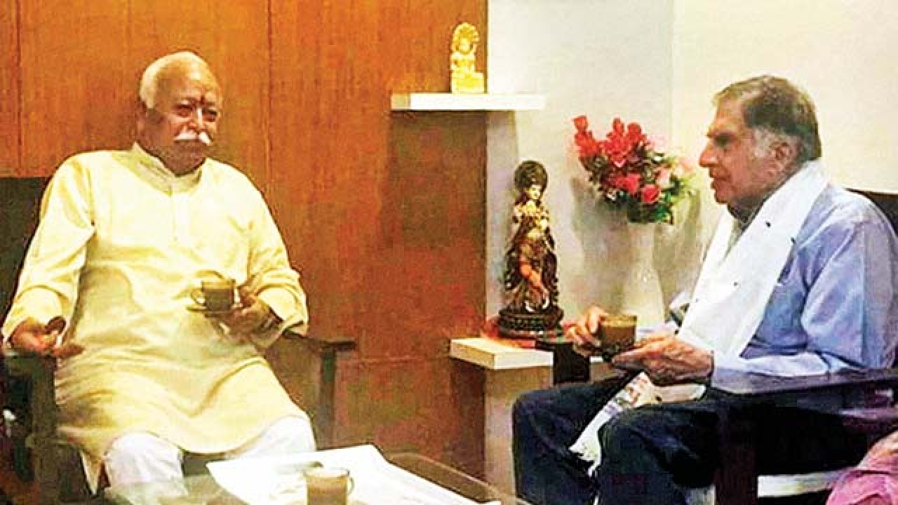 TATA scheduled to share stage with Bhagwat at RSS affiliate NGO event