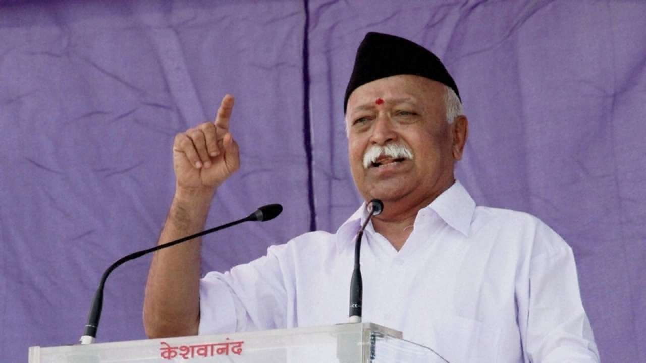 RSS chief Mohan Bhagwat addressed the Sangh cadre at Nagpur on the occasion of Vijayadashami, the Sangh's foundation day