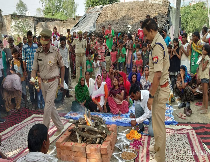 Havan Puja performed on the first navaratra