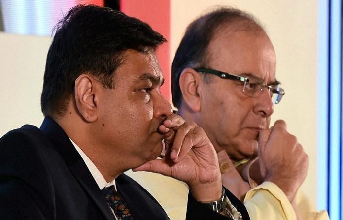 Finance Minister Arun Jaitley and RBI governor Urjit Patel