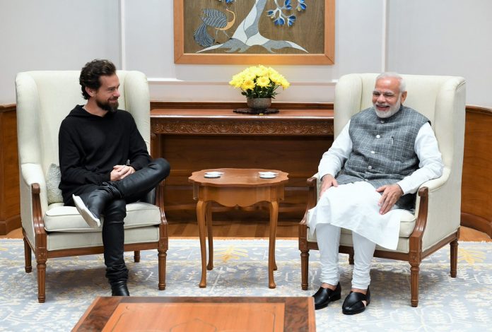 Jack Dorsey and Narendra Modi