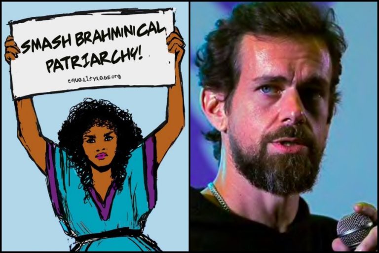 Controversial poster Jack held was not ‘rhetorical’ but entirely about caste, confirms the person who gifted the poster