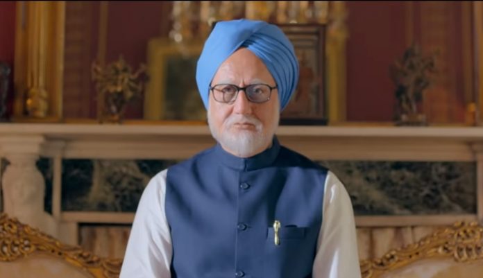 Anupam Kher as Manmohan Singh in The Accidental Prime Minister