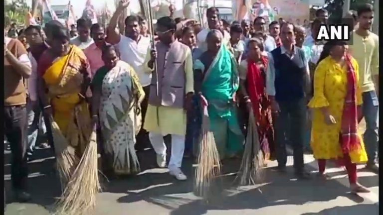 West Bengal: TMC workers ‘purify’ the ground with Gangajal and cow dung after BJP holds a rally in Cooch Behar