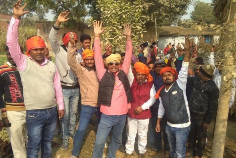 Hindu organisation protests against Christian missionaries, write ‘Jai Shri Ram’ on walls of prayer venue