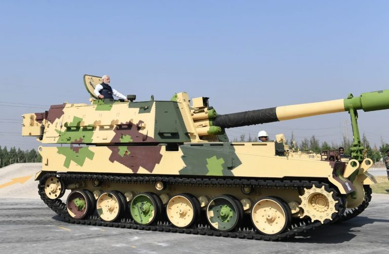PM Modi inaugurates K-9 Vajra manufacturing facility in Hazira, Howitzer riding images go viral