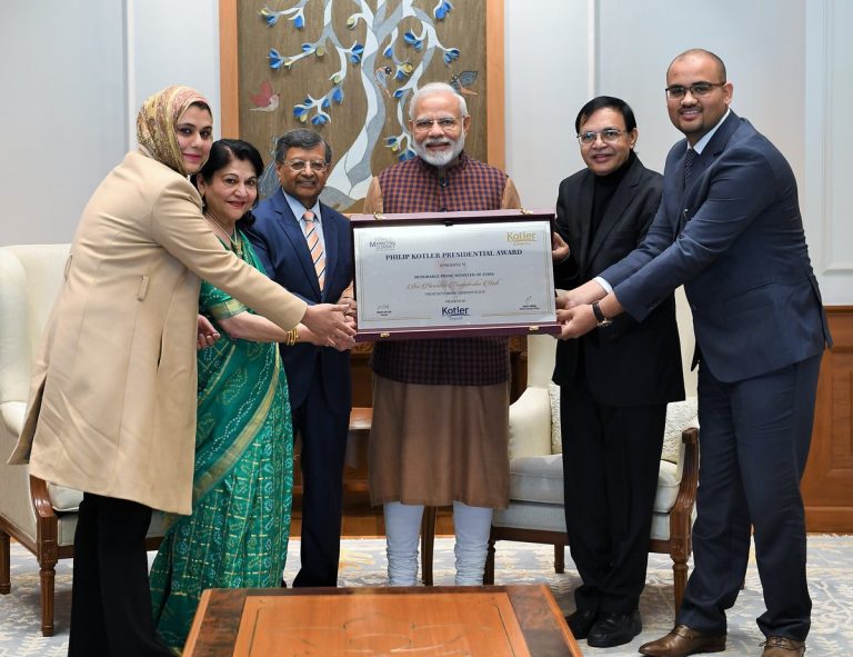 ‘Selfless service and tireless energy’: PM Narendra Modi receives the Philip Kotler Award for outstanding leadership