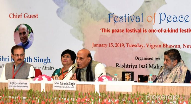 Mass conversions need to be checked, says Rajnath Singh addressing programme of a Christian body