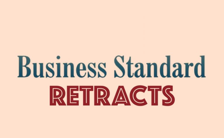 Business Standard withdraws article after OpIndia fact-check, when will others show the same ethics?