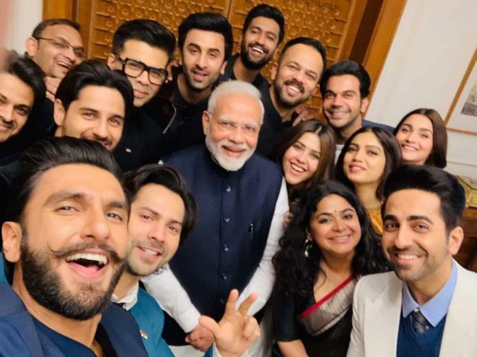 Modi pic with actors