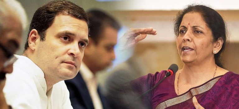 Rahul Gandhi and his band of clowns attack Nirmala Sitharaman personally after failing in the Rafale battle