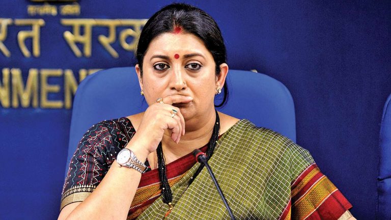 ‘Cultured families should keep their children away from such a person’: Smriti Irani on Priyanka Gandhi Vadra watching over as children abused Modi