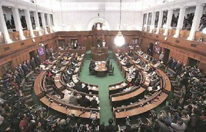 Three BJP MLAs marshalled out of Delhi assembly for demanding AAP govt’s sanction on JNU sedition case