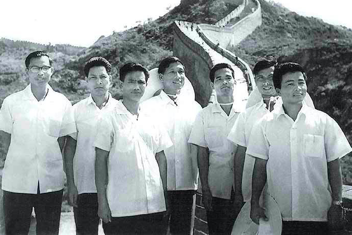 Naga leaders at the Great Wall of China