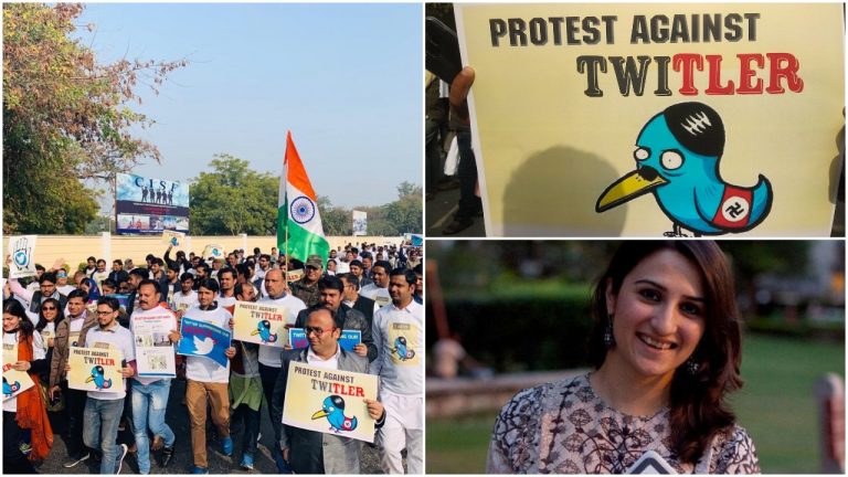 Silent protests held at Delhi against Twitter’s left-wing bias and deliberate silencing of opposite ideology
