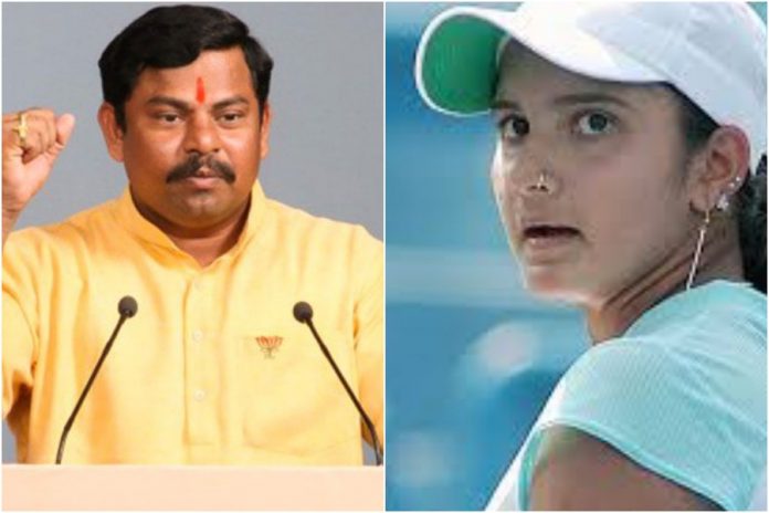 Sania te 'Pakistani Bahu' should not be the brand ambassador for the state, says Telangana's lone BJP MLA