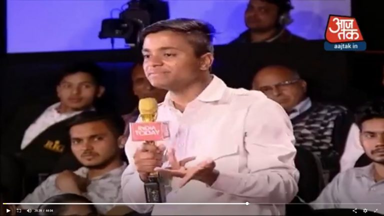 Aaj Tak channel spots lone anti-BJP voice in a crowd in viral video, uses him in multiple shows to attack BJP