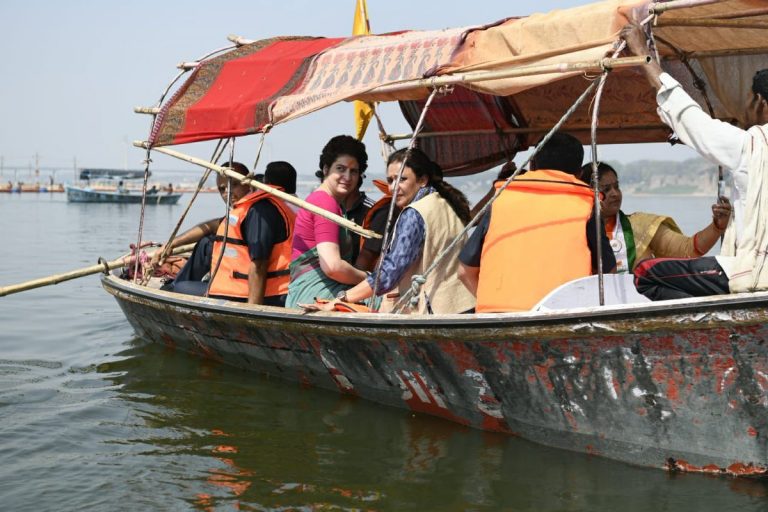 Chaos, mismanagement mark Priyanka Vadra’s Ganga Yatra, journalists forced to return as their boat got stuck in middle of river