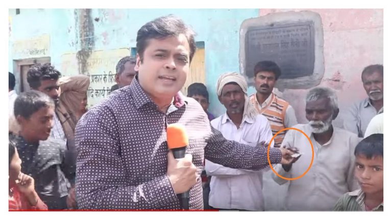 ‘Journalist’ Abhisar Sharma caught handing out paper to interviewee, Twitterati speculate whether it was money