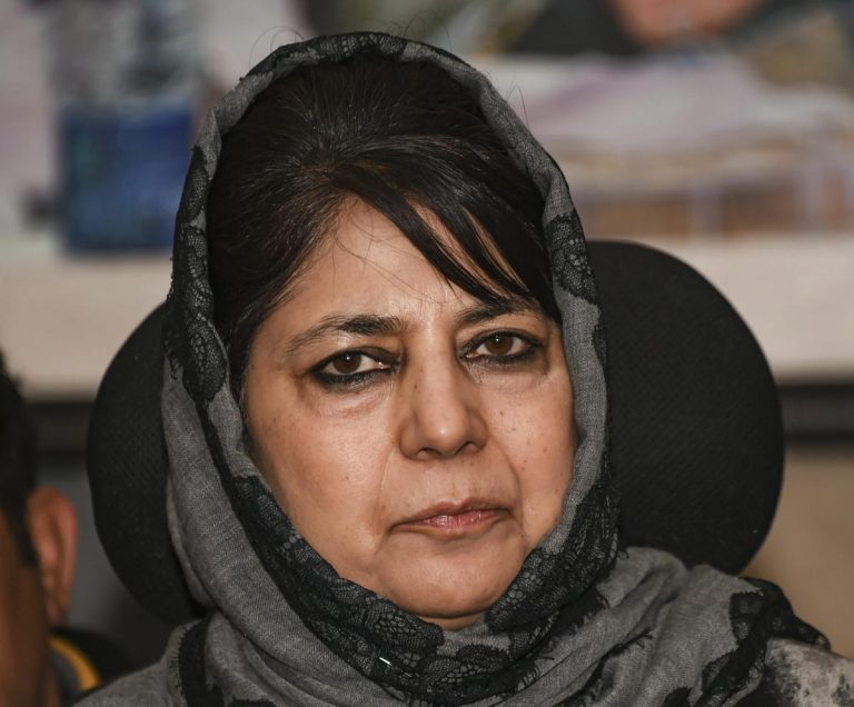 Stone pelters attack Mehbooba Mufti’s motorcade in Anantnag
