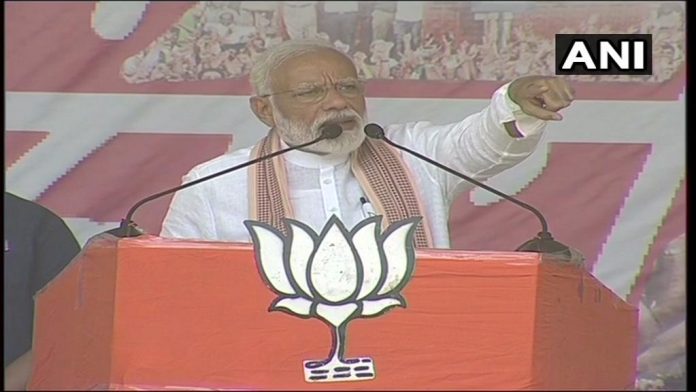 Modi attacks Mamata Banerjee claiming she has more concern for the welfare of infiltrators than for the Adivasis in WB