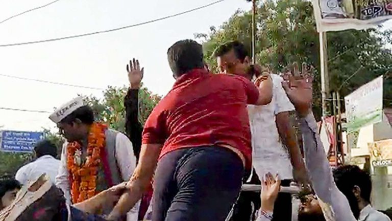 As AAP claims a Modi-Bhakt slapped Kejriwal, reports say he was a regular in AAP rallies