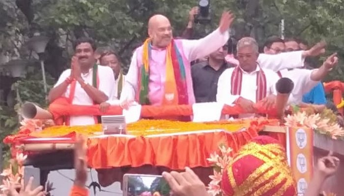 Kolkata turns saffron during Amit Shah’s road show despite all attempts by Mamata govt to scuttle it