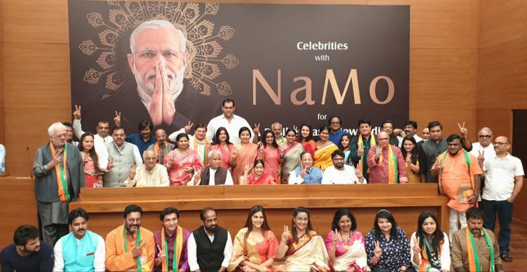 Celebrities get together to show support for PM Modi, Boney Kapoor, Sapna Chaudhary, The Great Khali present