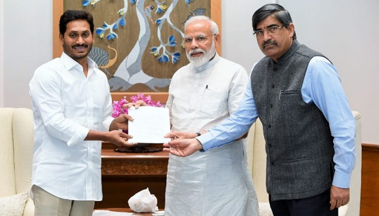 YSRCP chief Jagan Mohan Reddy meets PM Modi in New Delhi ahead of taking oath as Andhra Pradesh CM
