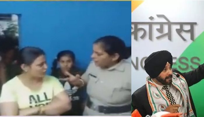 Woman throws slipper at Navjot Singh Sidhu for speaking against Modi at a rally marked by ‘Modi, Modi’ chants