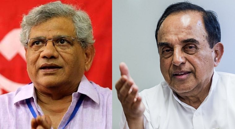“Ask him to first change his name from Sitaram”, Subramanian Swamy reprimands Yechury for citing Ramayana-Mahabharata as proofs of Hindu violence