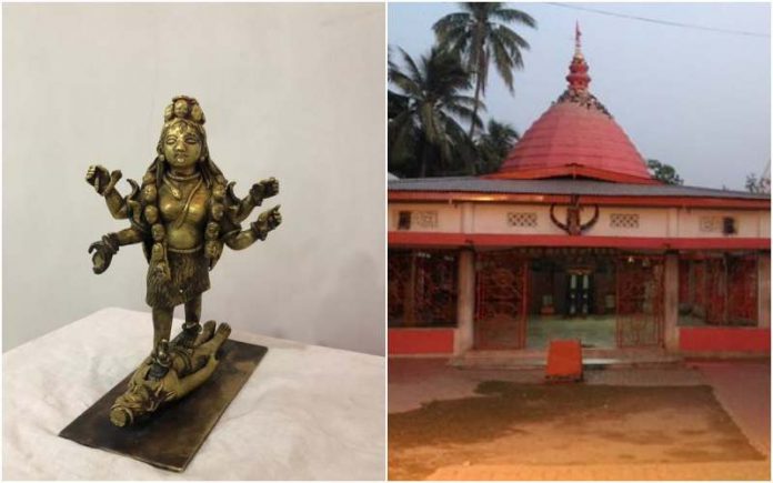 The Ashtadhatu idol of Goddess Ugratara was stolen from the temple on November 15. It has been recovered by the Golaghat police