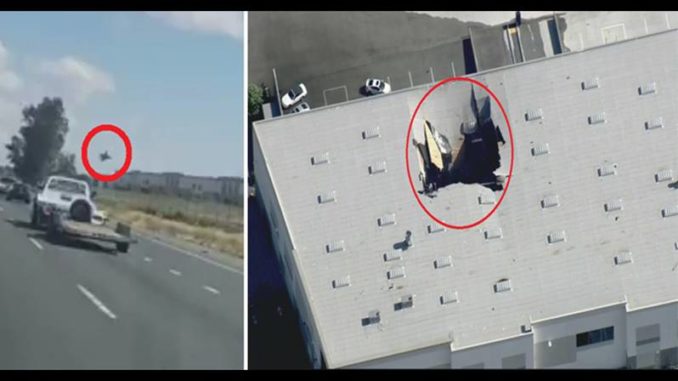 US military F-16 fighter jet crashed in a building in California, it was carrying live ammunition