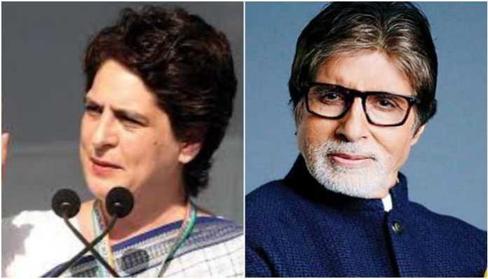 Priyanka Gandhi tries to mock PM Modi, cites Amitabh Bachchan's name and scores a self goal