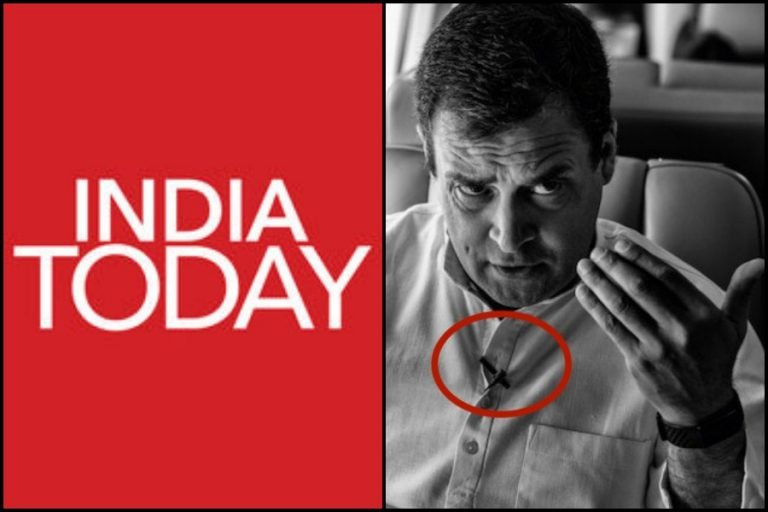 India Today says the Rahul Gandhi interview was recorded by Congress, and party has not given recording to the channel